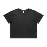 WOS HEAVY FADED CROP TEE FADED BLACK XS